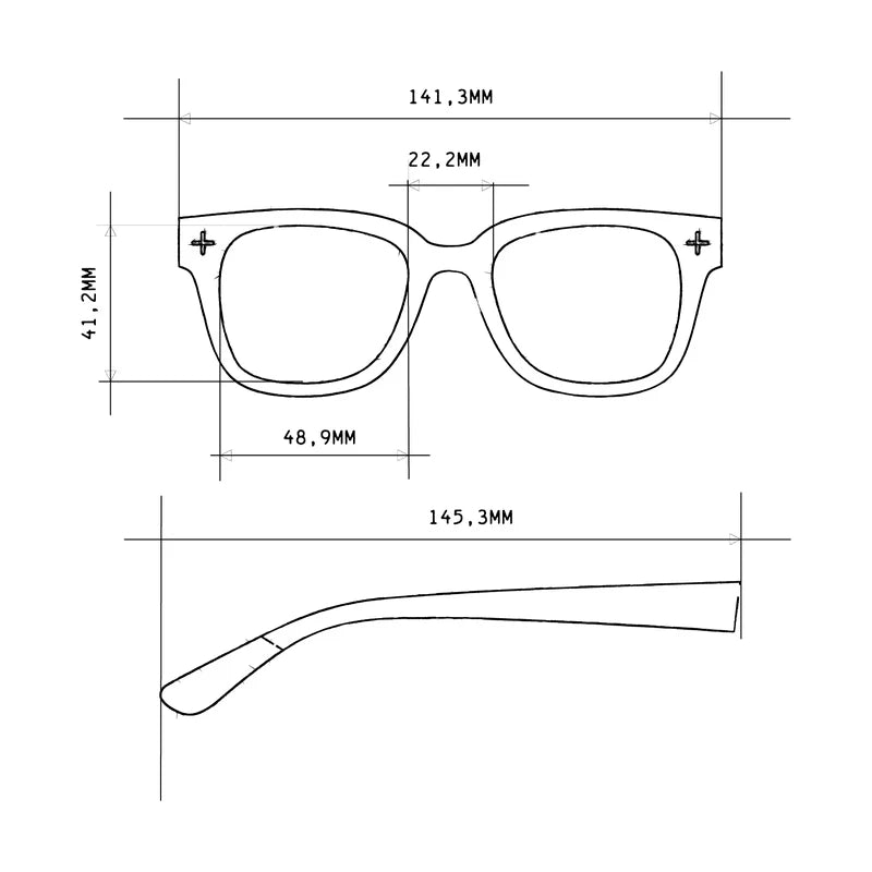 Giovanni Classic havanna met een blue lens OK012