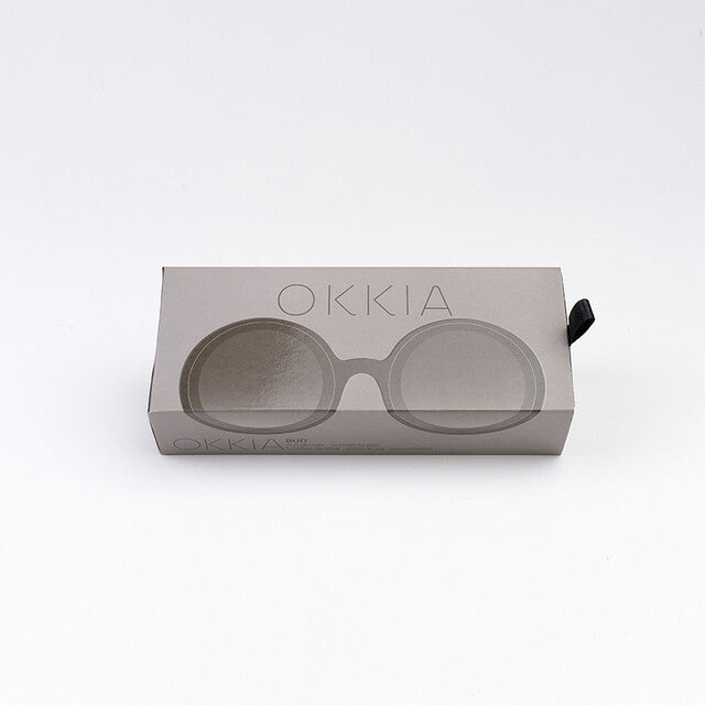 Monica OK014 zwart (paarse lens)