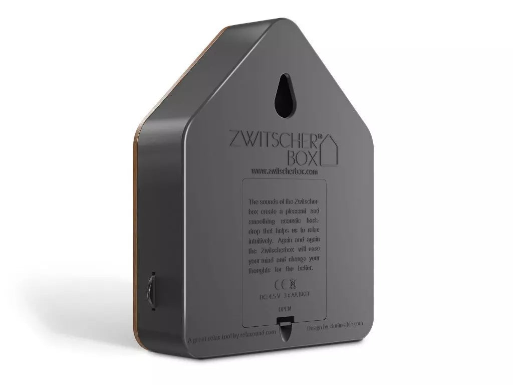 Zwitscherbox walnut-zwart