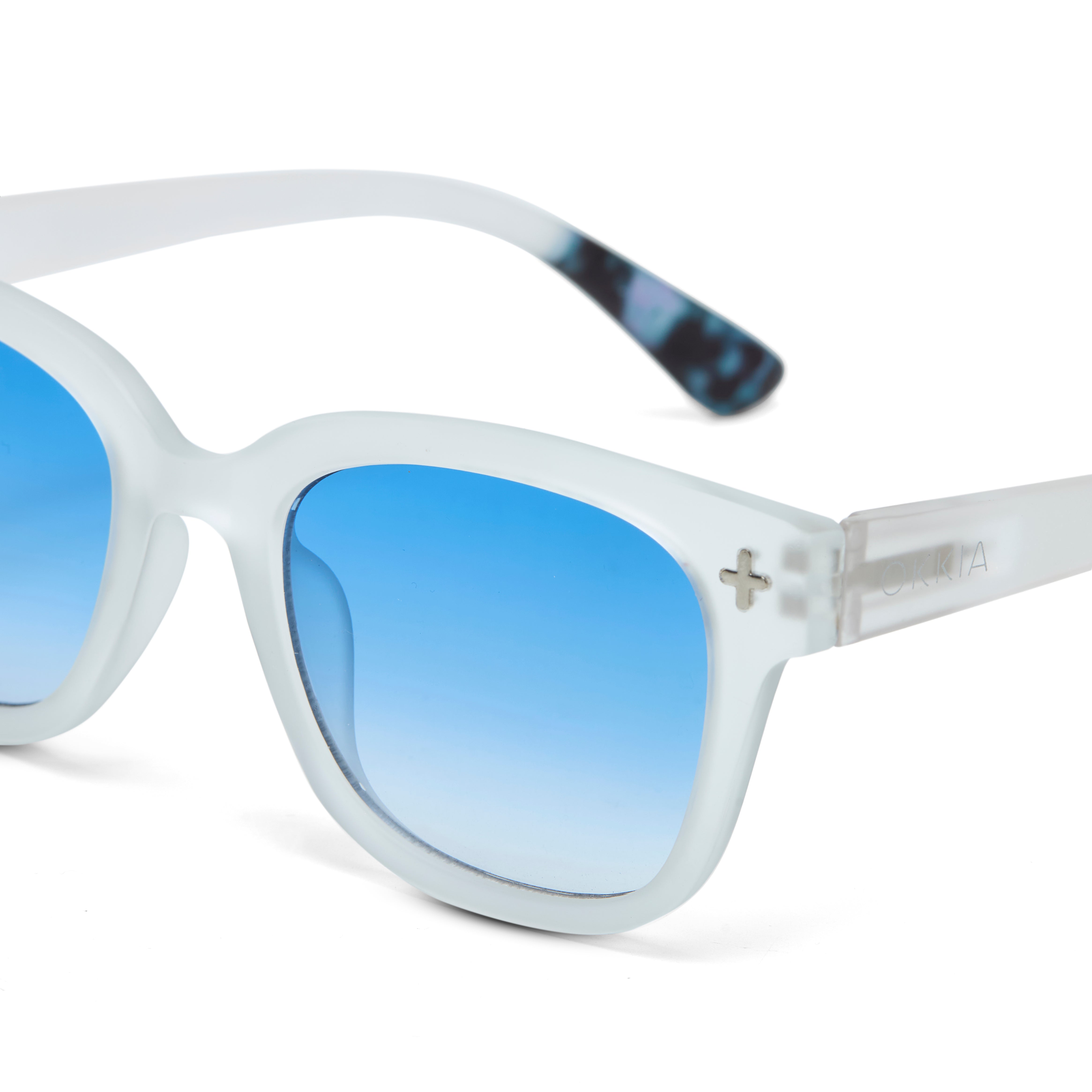 Giovanni Transparant clear met blauwe glazen OK012
