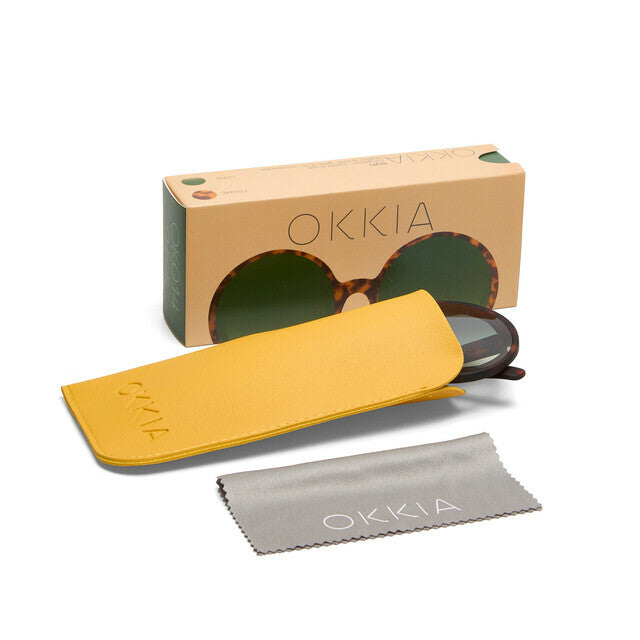 Monica OK014 classic havanna (Green lens)