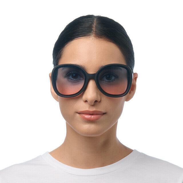 Anna OK019 Monica Zwart ( Blauw/roze lens)